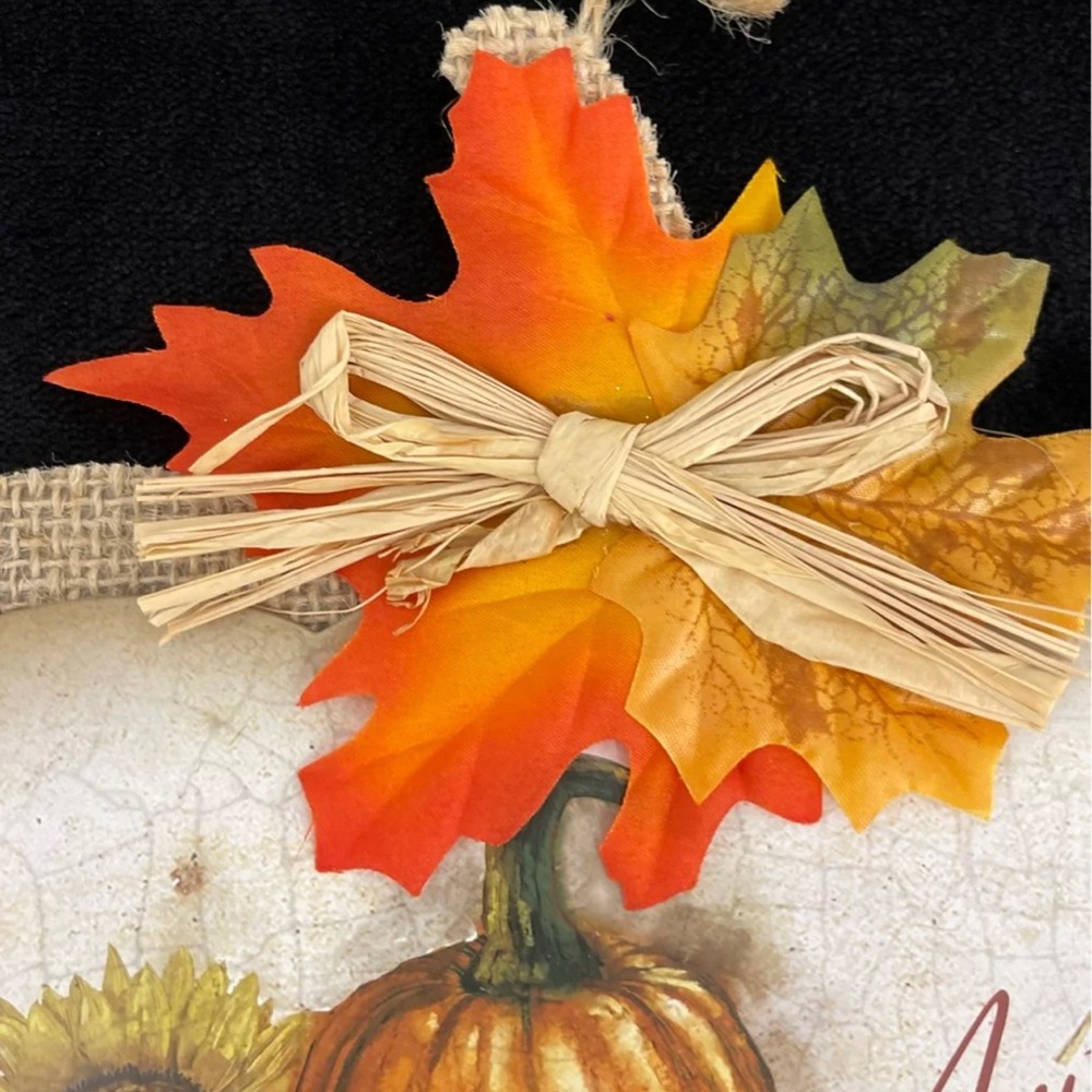NWOT Hand Crafted “Fall” Wall Hangings x2 - Picture 4 of 11